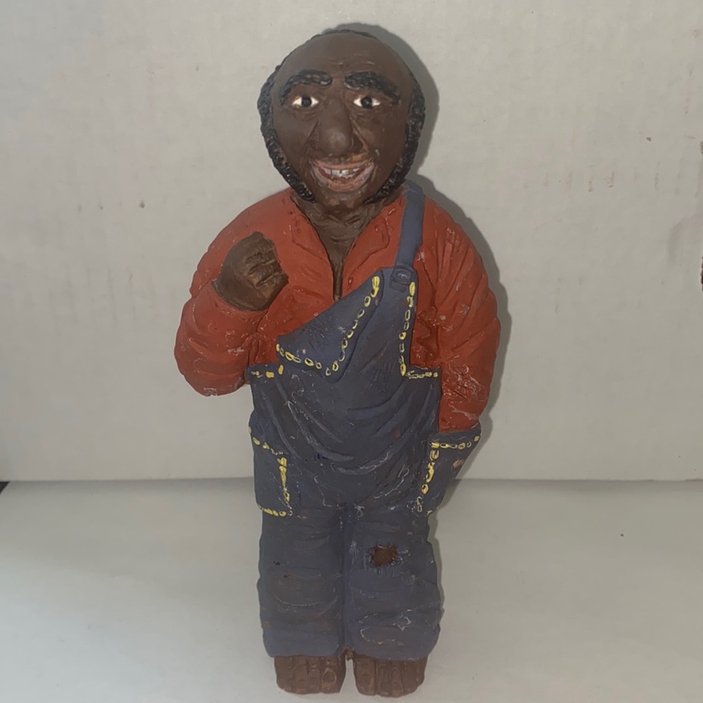 Vintage man with overalls